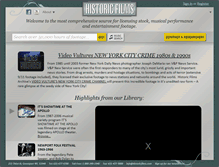 Tablet Screenshot of historicfilms.com